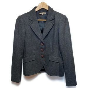 RW & Co Wool Blend Grey Blazer Size 10 EUC